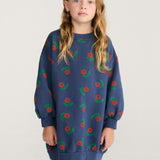 Stamp Bloom ao sweatshirt dress