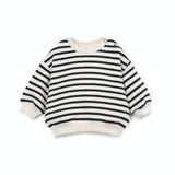 Striped Jersey Sweater - Black