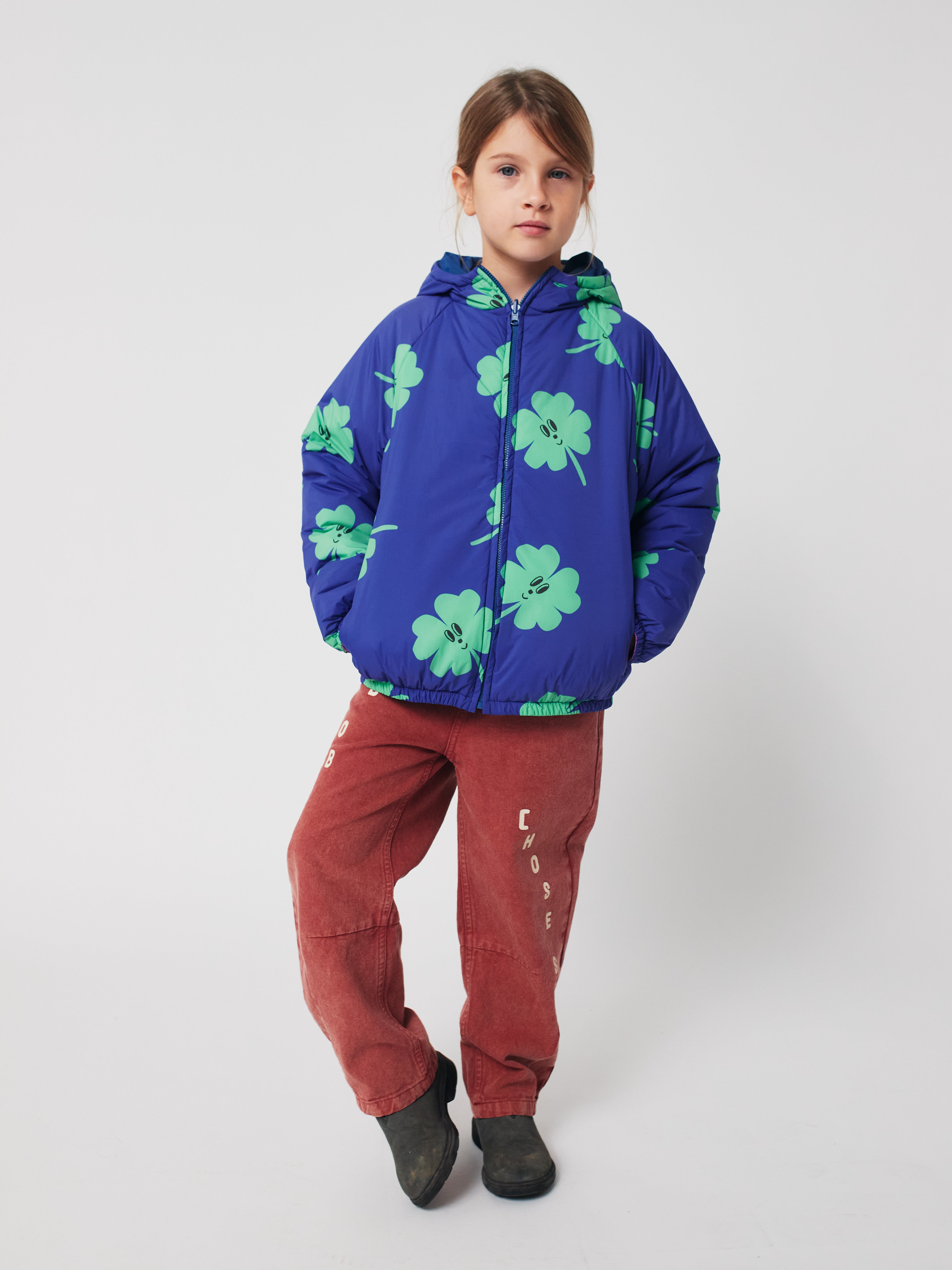 BOBO CHOSES / Lucky Clover all over reversible anorak