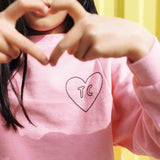 TC Heart Pink Sweatshirt