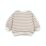 Striped Jersey Sweater - Brown