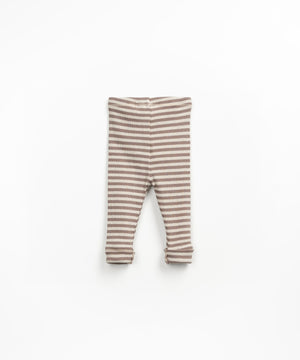 PLAY UP / Striped Rib Leggings