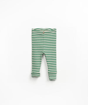 PLAY UP / Striped Rib Leggings
