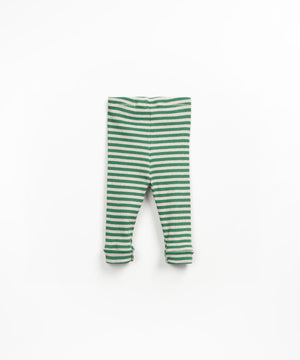 PLAY UP / Striped Rib Leggings