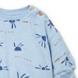 Printed jersey sweater
