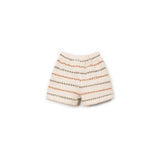 Striped jersey shorts