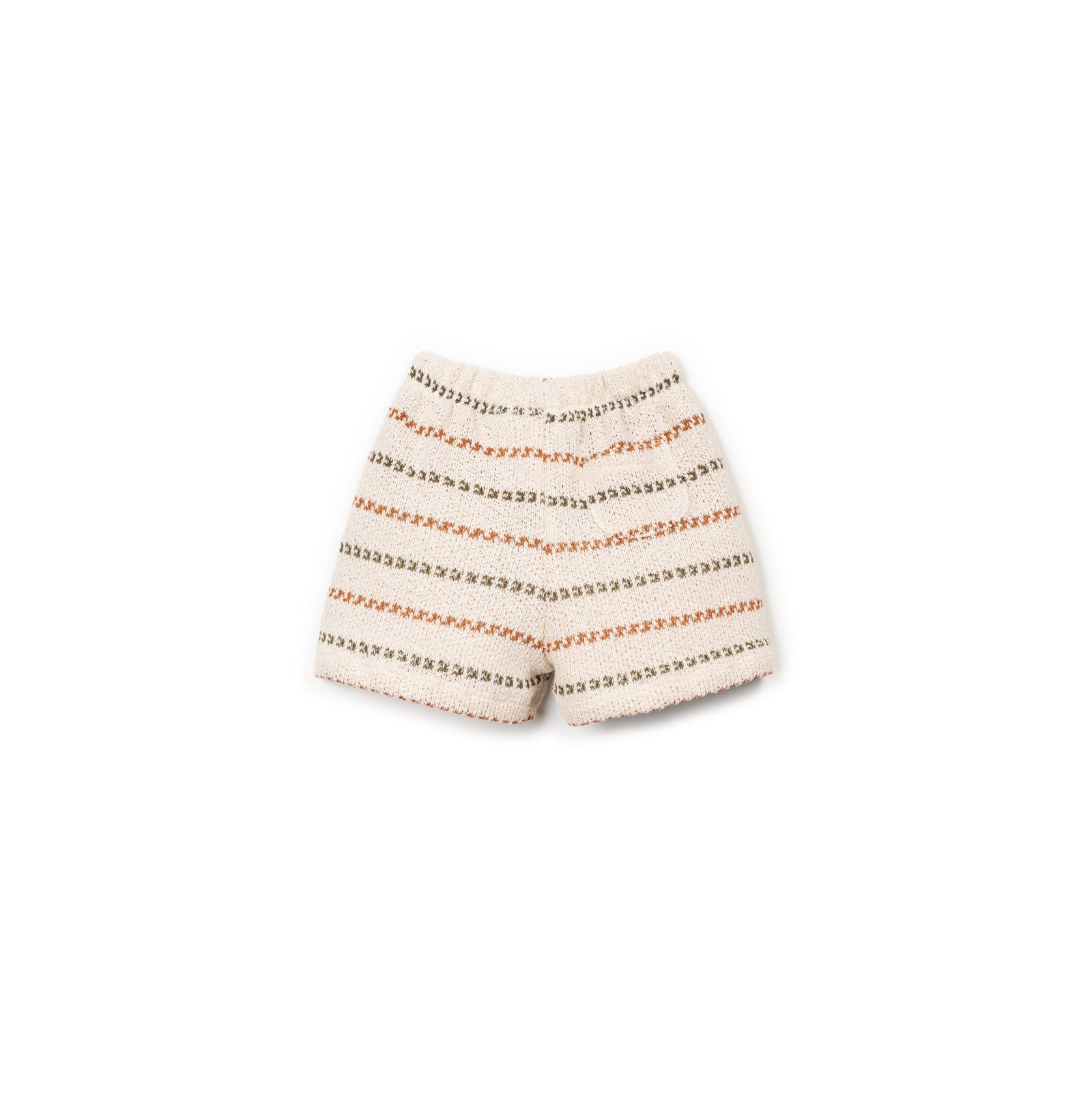 Striped jersey shorts