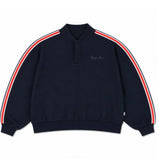 Button Front Sweater - blue note