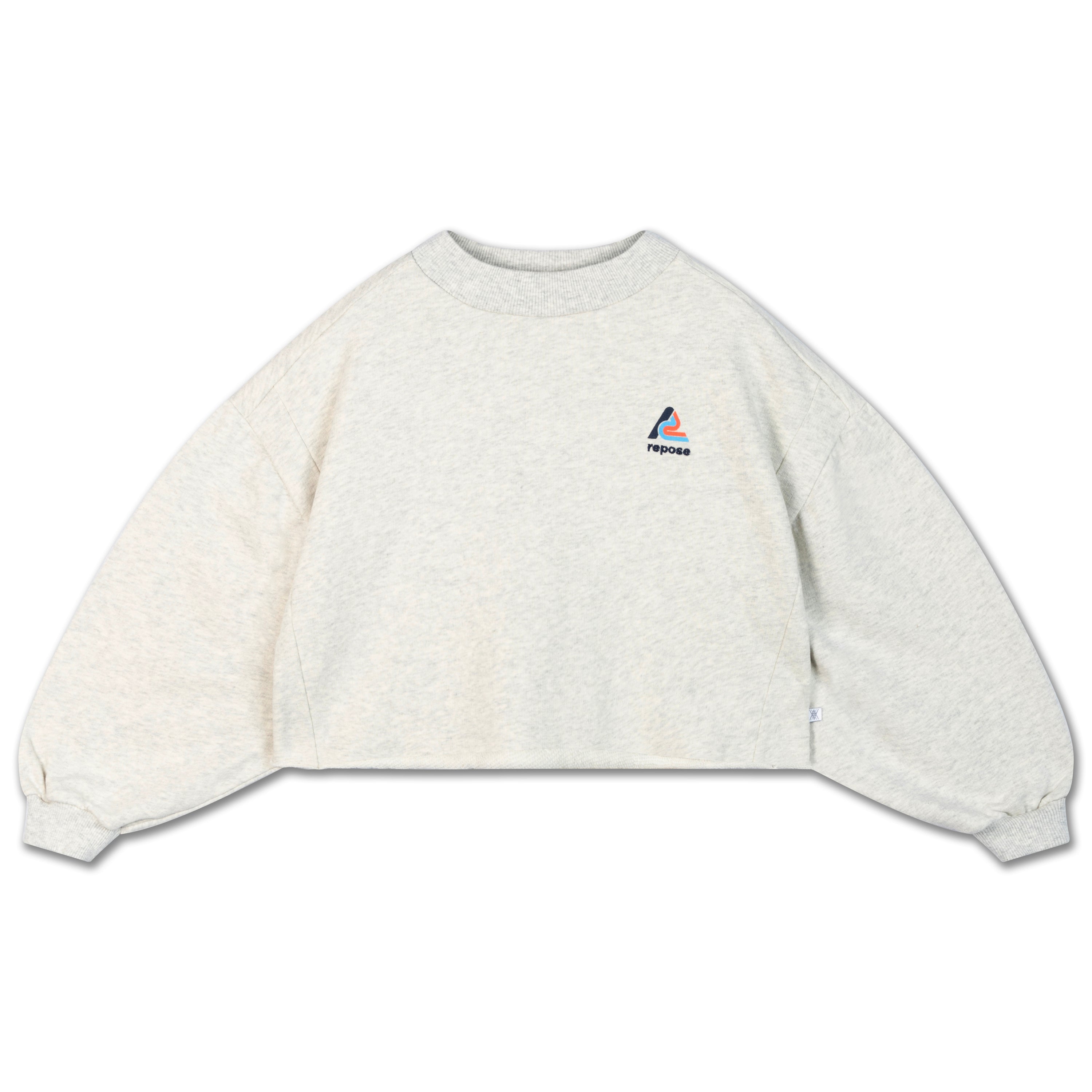 REPOSE / Cropped Heart sweater