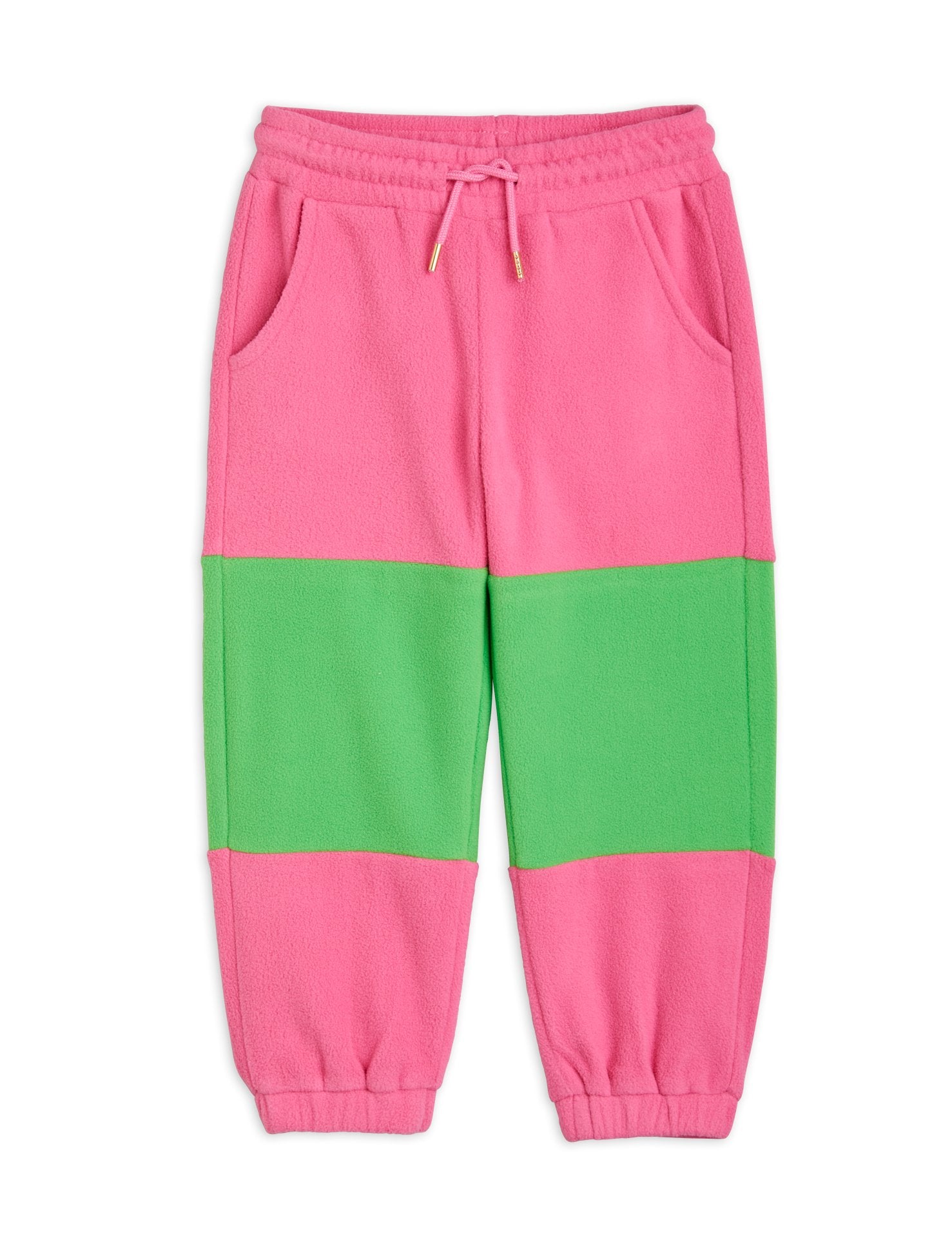 MINI RODINI / Fleece Panel Trousers - pink