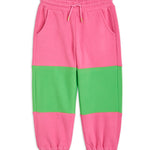 MINI RODINI / Fleece Panel Trousers - pink