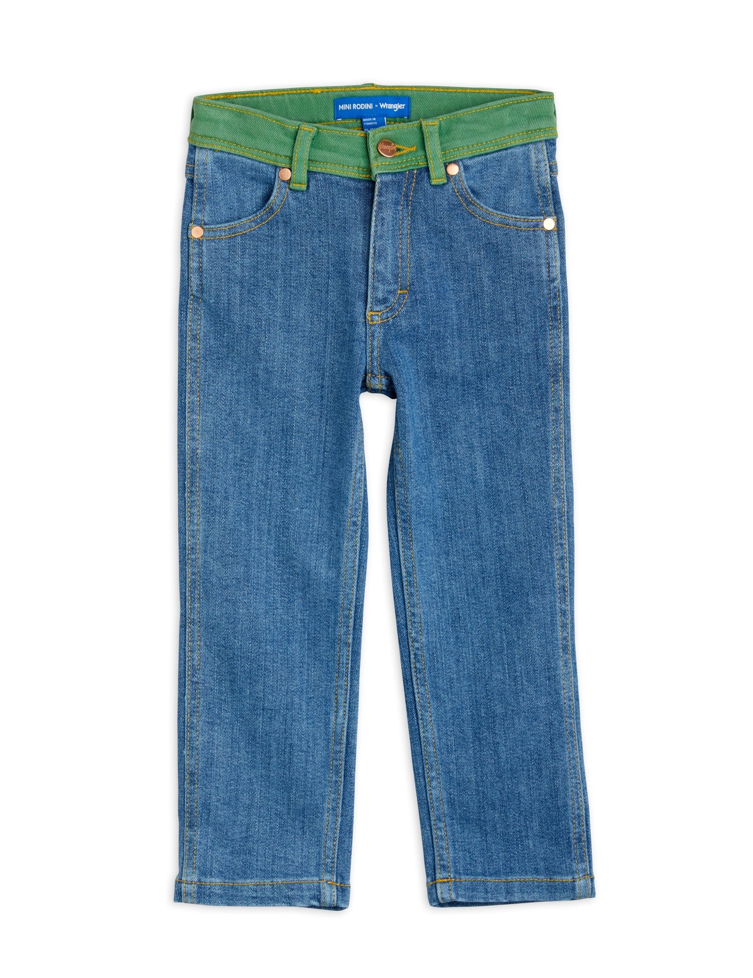 MINI RODINI x Wrangler / Peace dove denim pants