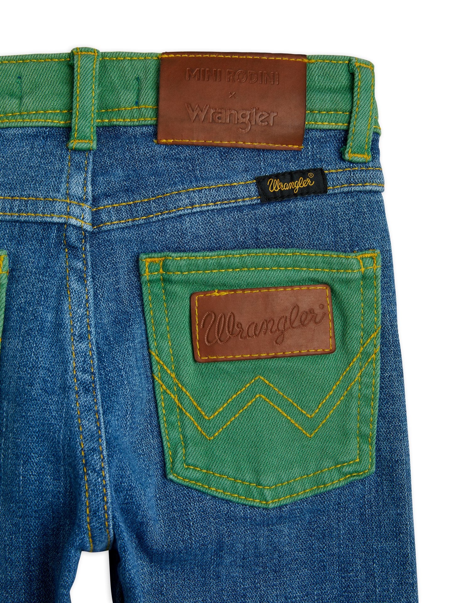 MINI RODINI x Wrangler / Peace dove denim pants