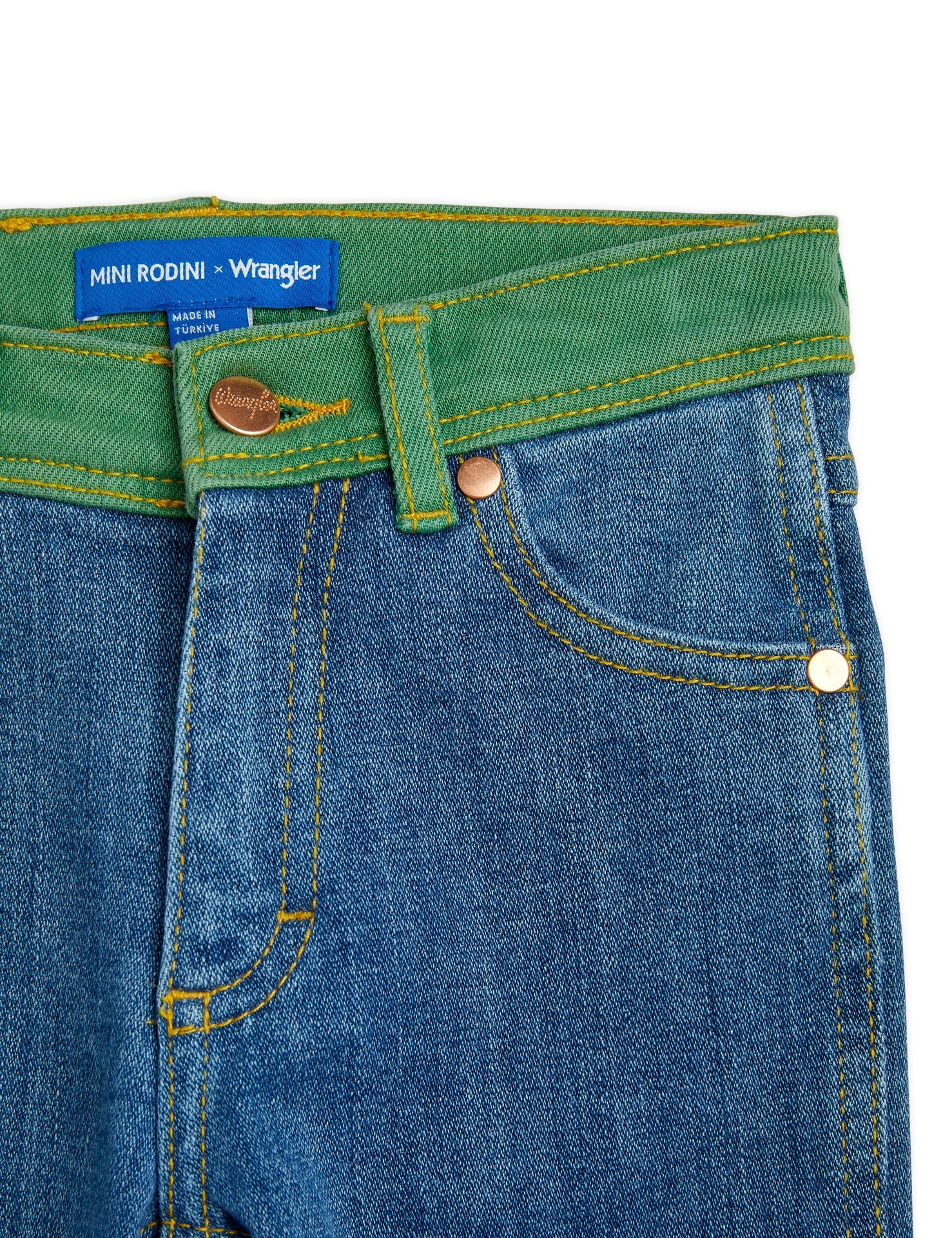 MINI RODINI x Wrangler / Peace dove denim pants
