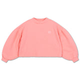 Crop Heart sweater - cheeky flamingo