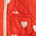 MINI RODINI / Hearts baseball jacket