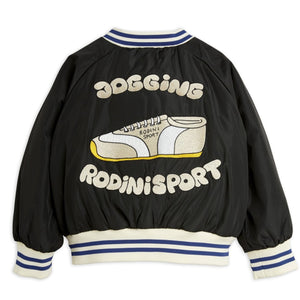 MINI RODINI / Stripe reversible baseball jacket