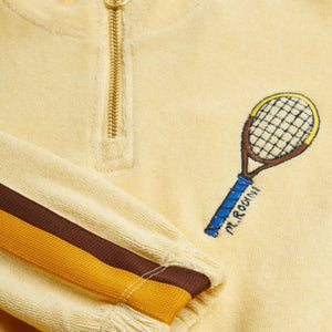 MINI RODINI / Tennis half zip sweatshirt