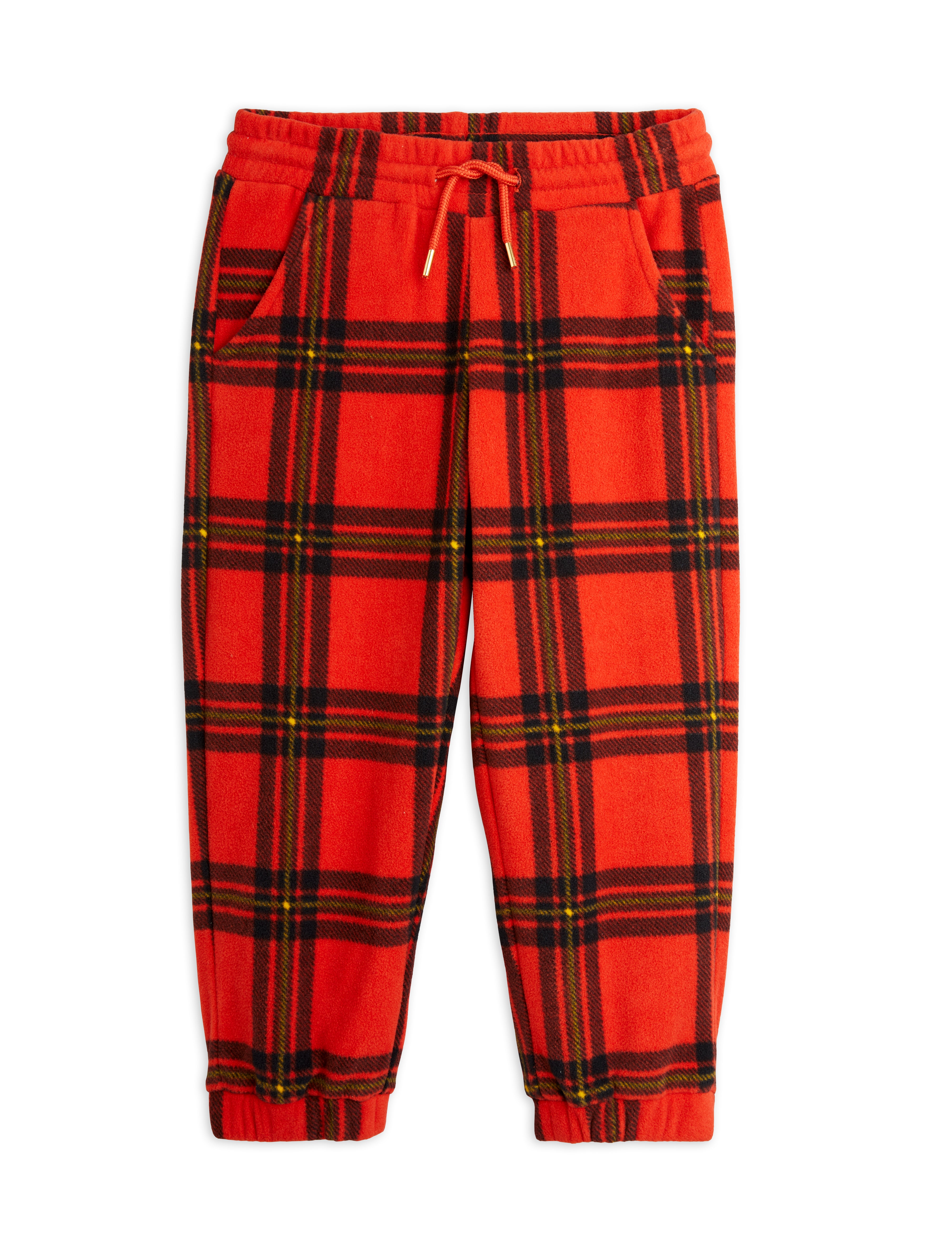 MINI RODINI / Check Fleece Trousers