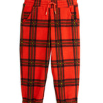 MINI RODINI / Check Fleece Trousers