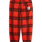 MINI RODINI / Check Fleece Trousers