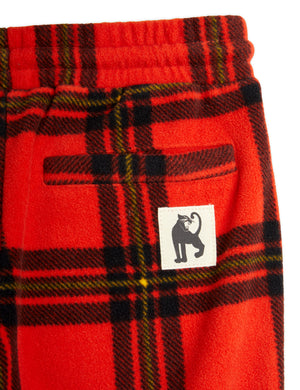 MINI RODINI / Check Fleece Trousers