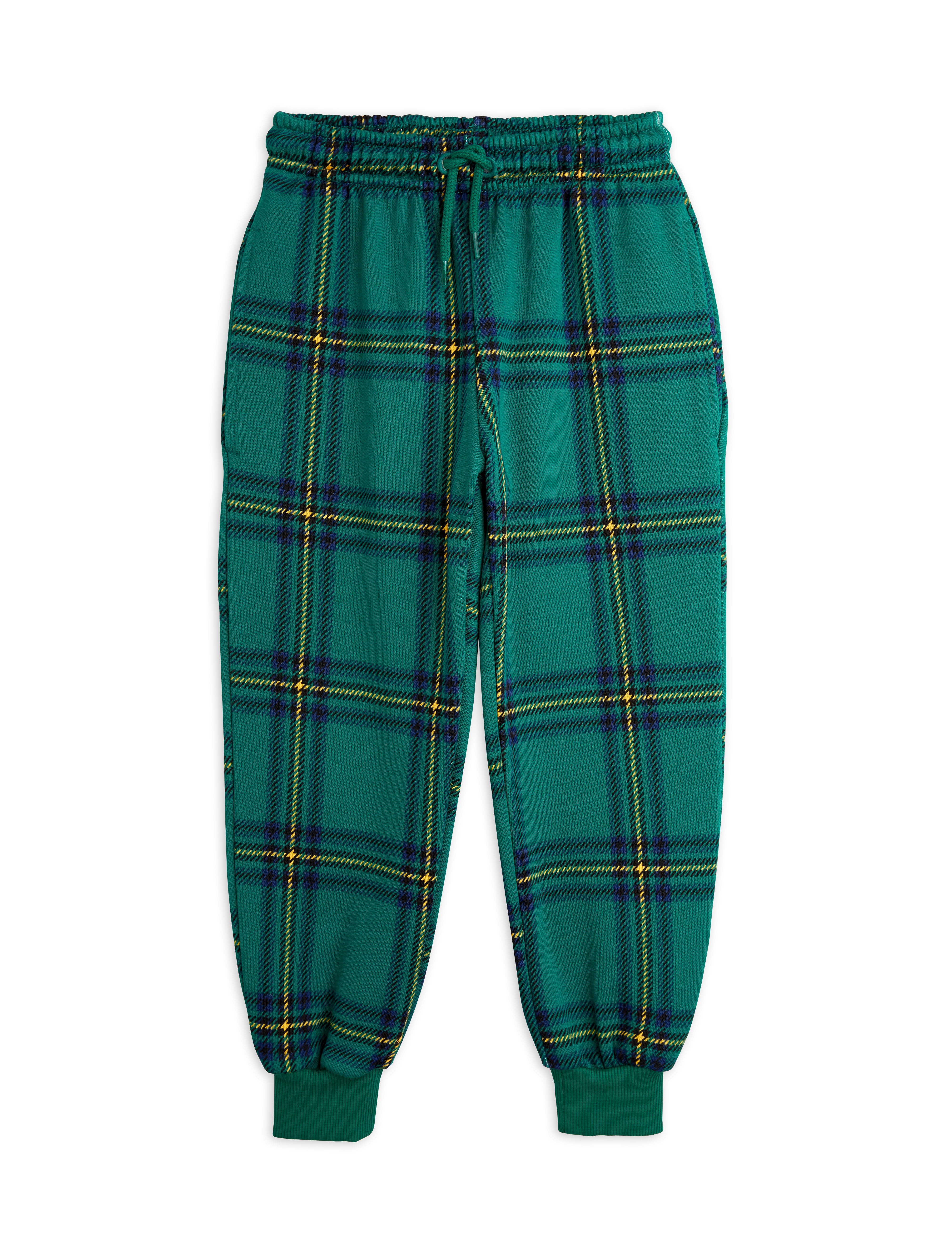 MINI RODINI / Check Sweatpants - green