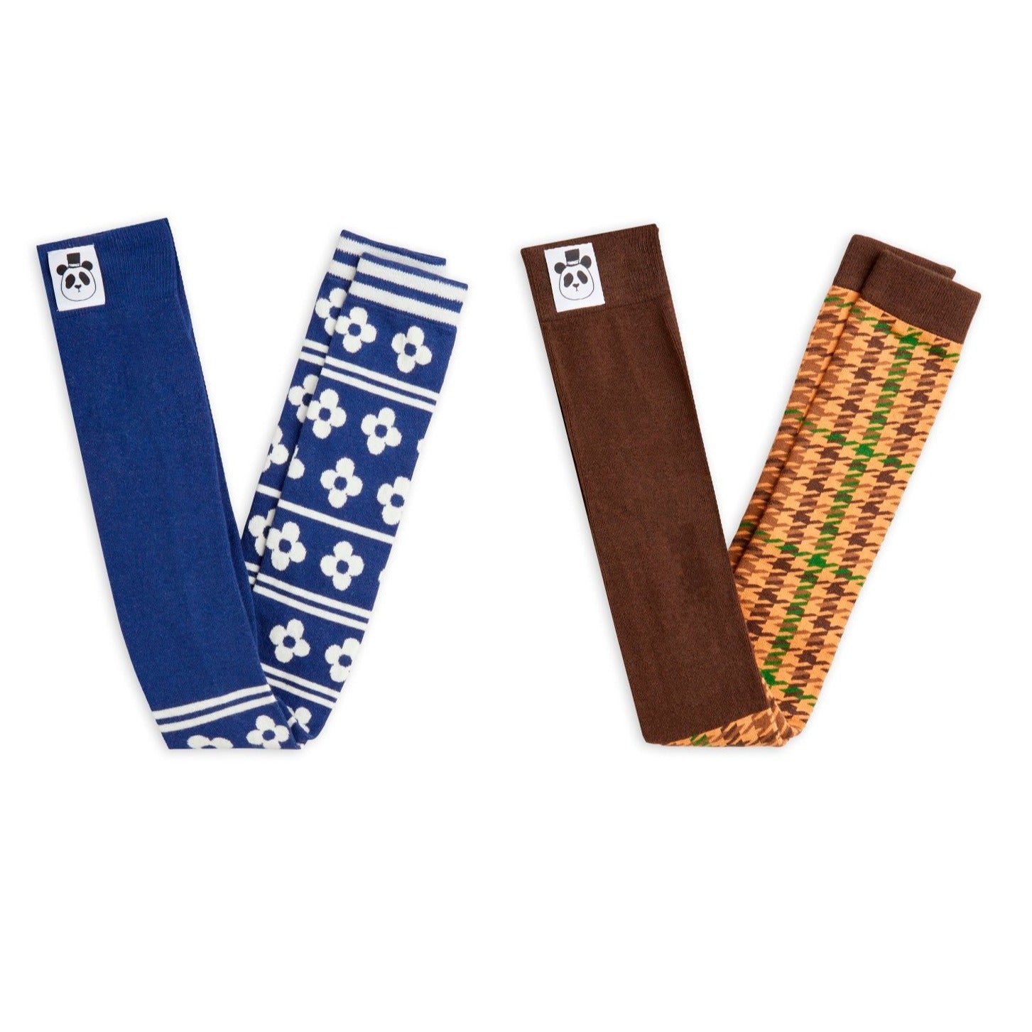 MINI RODINI / 2-pack flower leggings, BABY