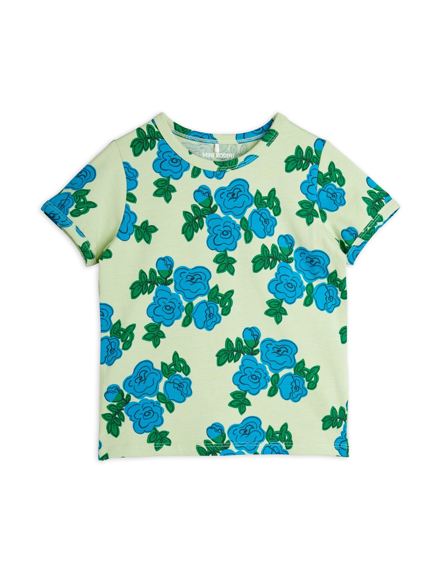 MINI RODINI / Blue roses tee