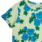 MINI RODINI / Blue roses tee
