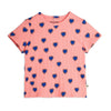 MINI RODINI / Outlined Heart aop tee