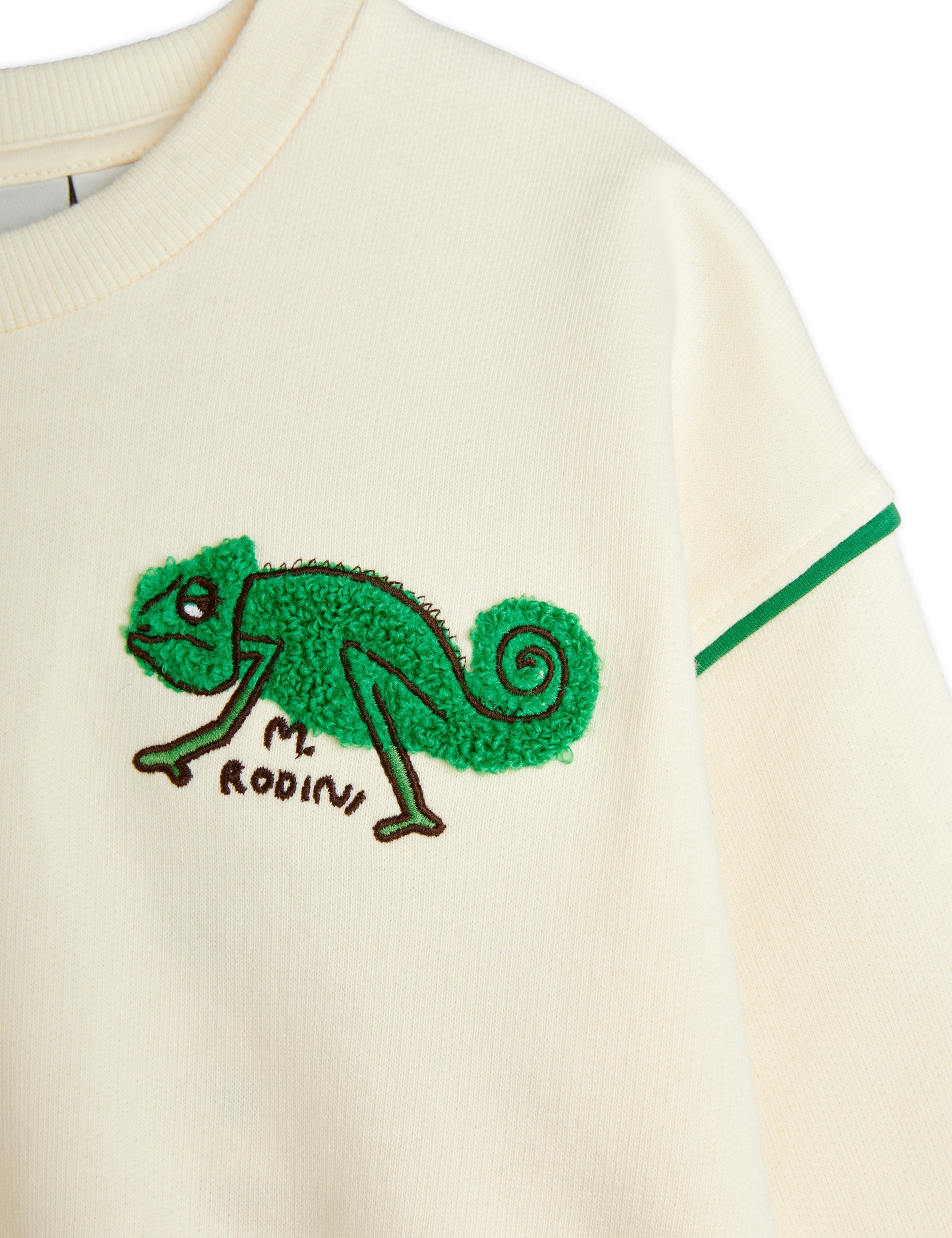 MINI RODINI / Lizzard chenille sweatshirt