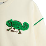 MINI RODINI / Lizzard chenille sweatshirt