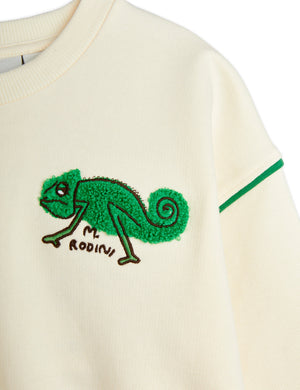 MINI RODINI / Lizzard chenille sweatshirt