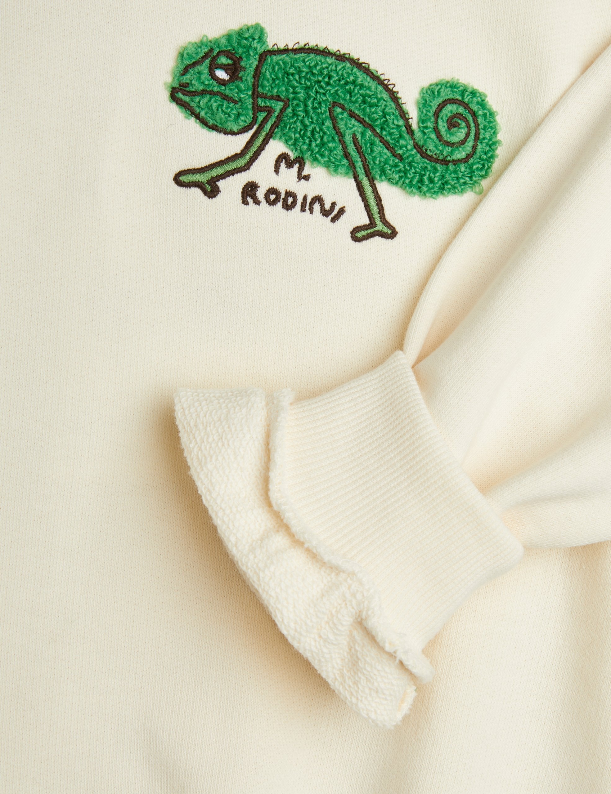 MINI RODINI / Lizzard chenille sweatshirt