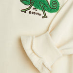 MINI RODINI / Lizzard chenille sweatshirt