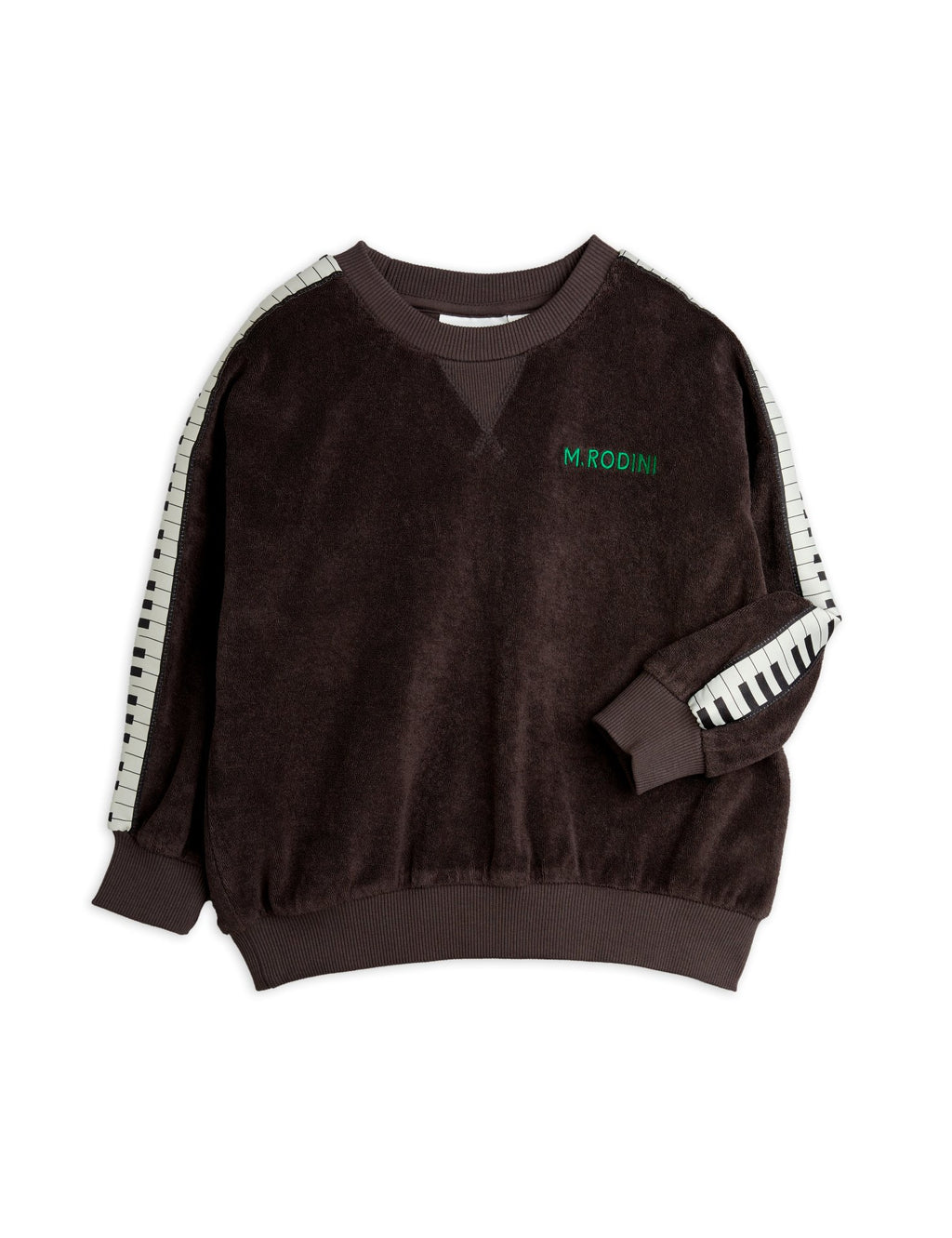 MINI RODINI / Piano terry sweatshirt