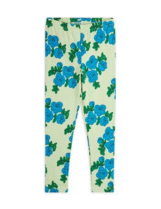 MINI RODINI / Blue roses leggings