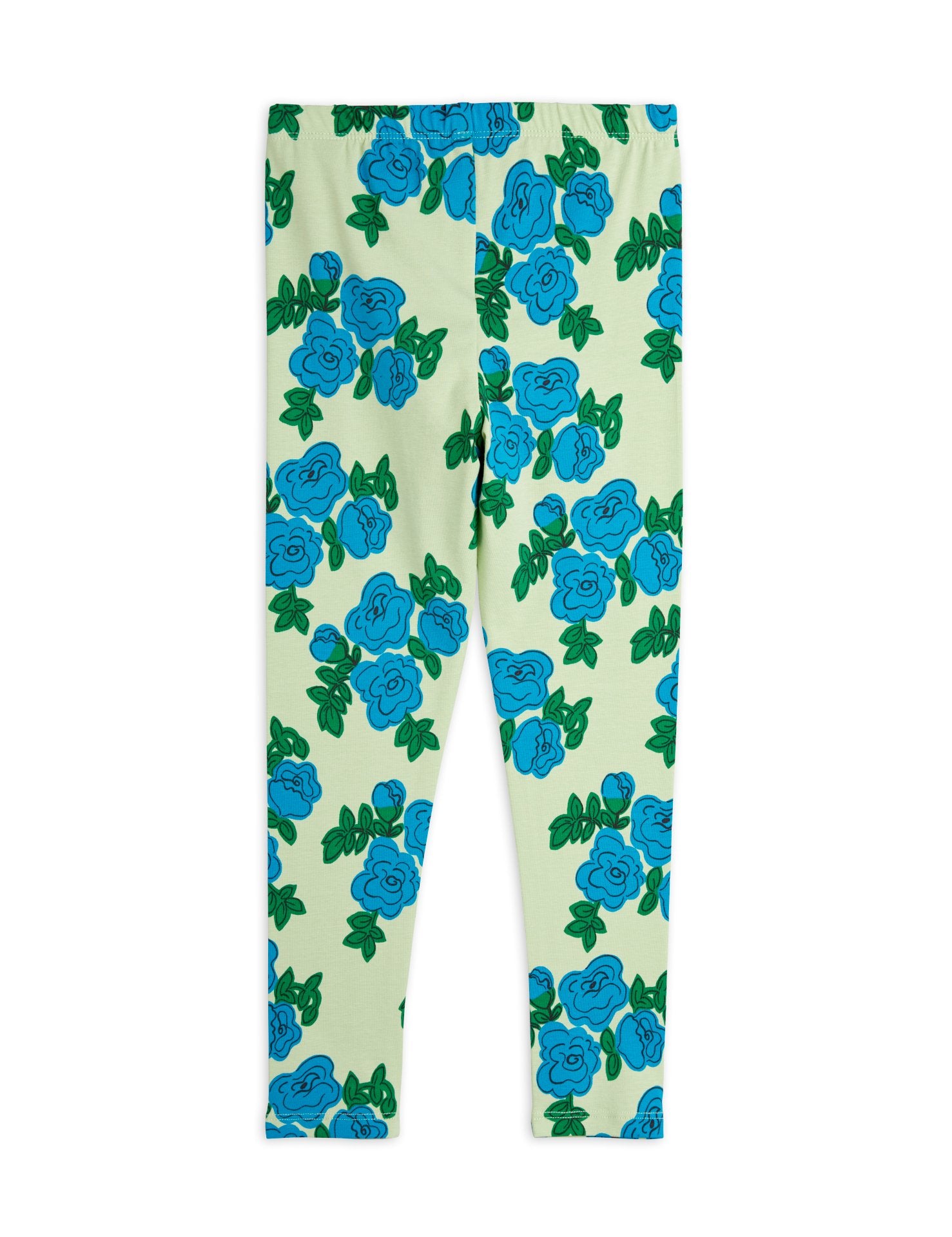 MINI RODINI / Blue roses leggings