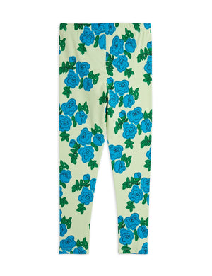 MINI RODINI / Blue roses leggings