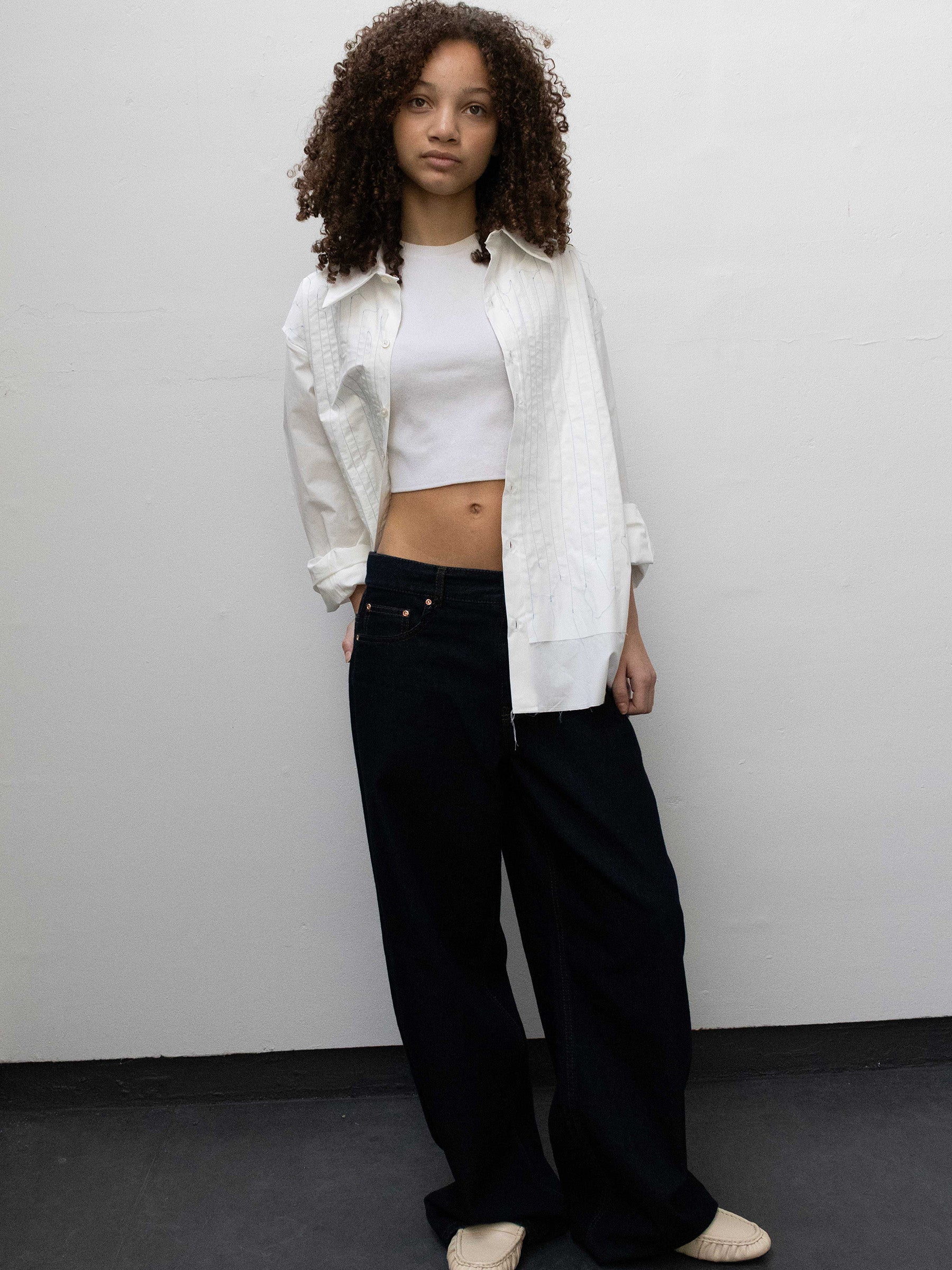GRUNT / Jeans Low Waist Raw Blue