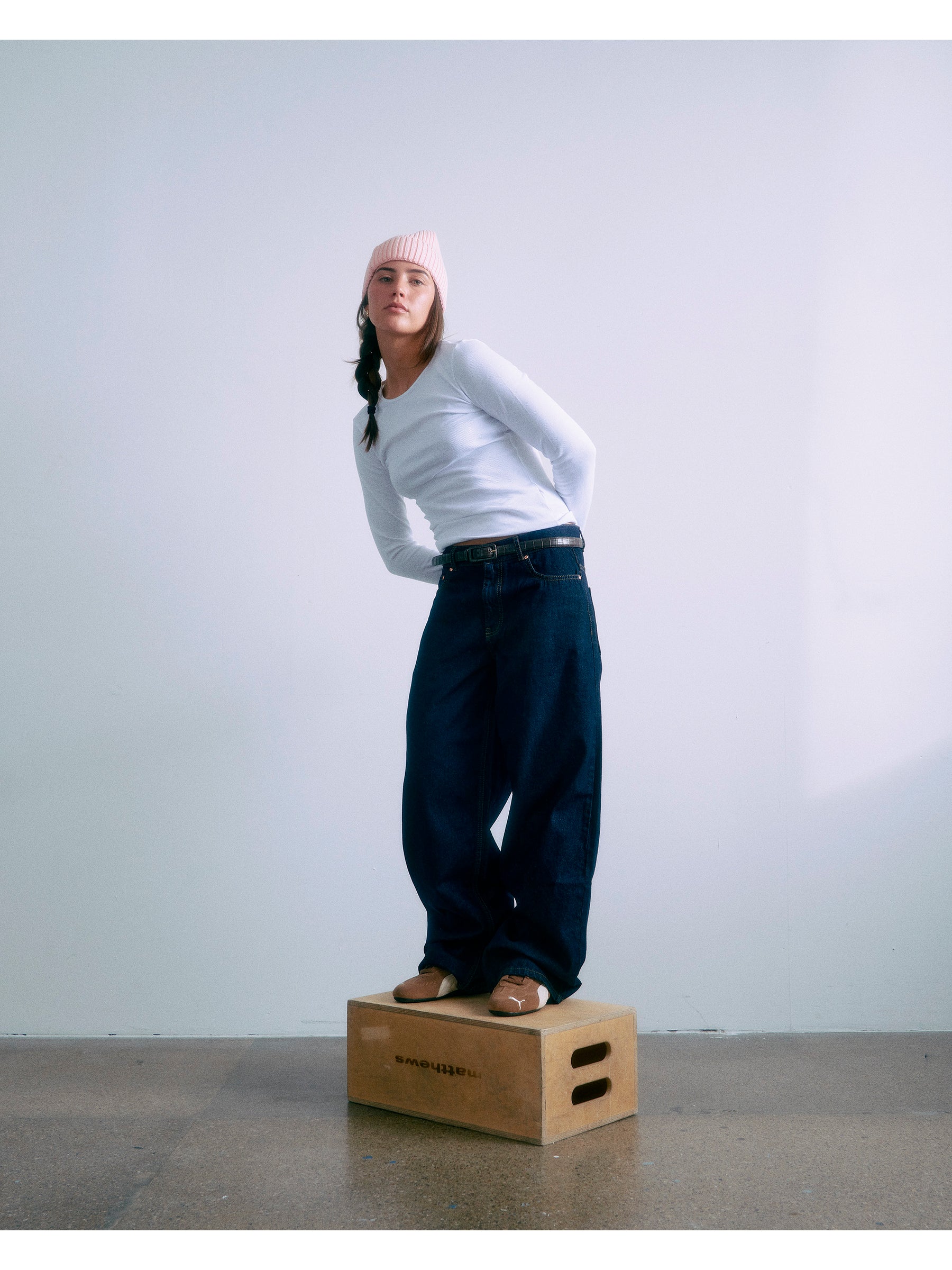 GRUNT / Jeans Low Waist Raw Blue
