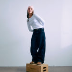 GRUNT / Jeans Low Waist Raw Blue