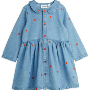 MINI RODINI / Mini hearts woven dress