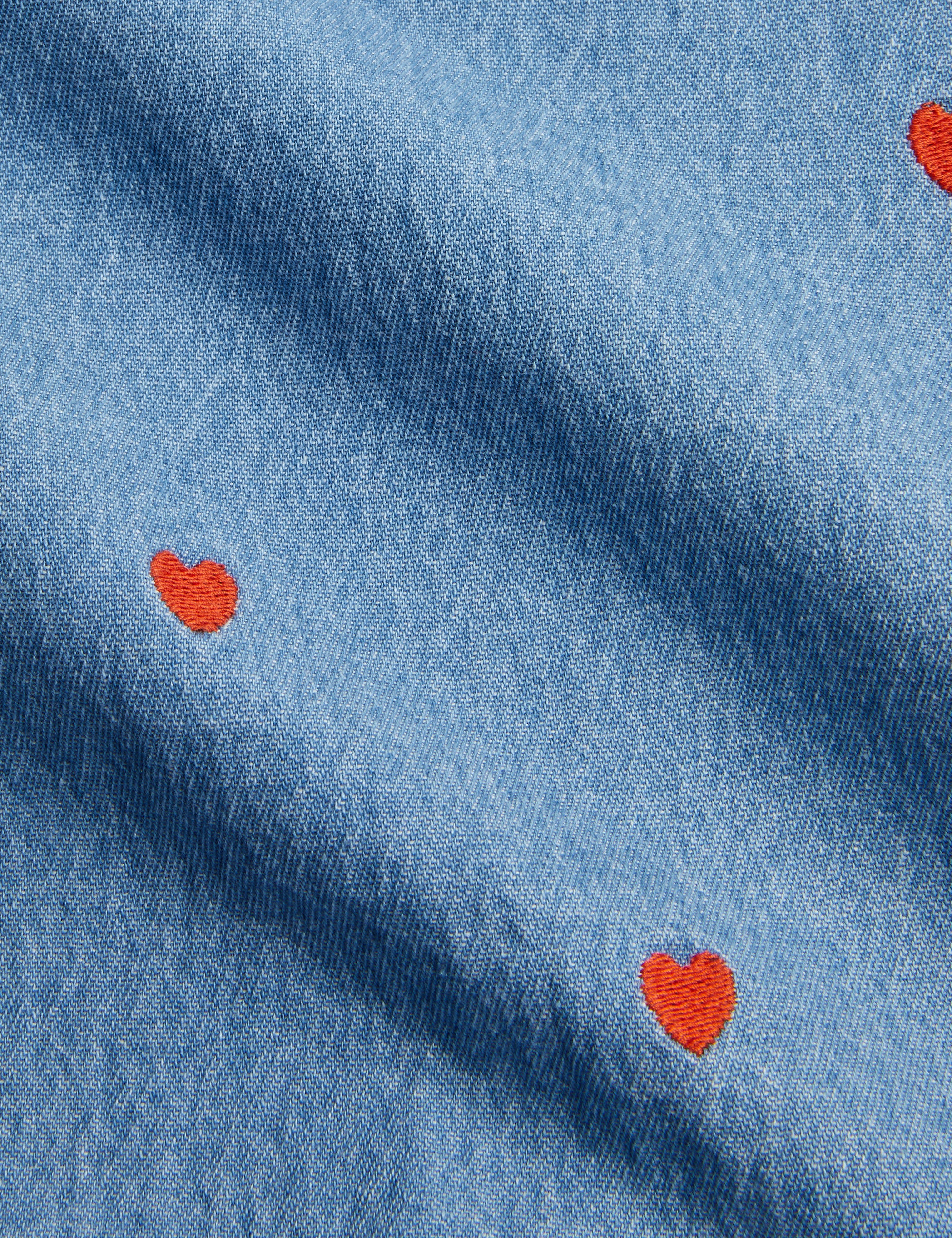 MINI RODINI / Mini hearts woven dress