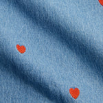 MINI RODINI / Mini hearts woven dress
