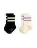 MINI RODINI / Stripe 2-pack socks, BABY