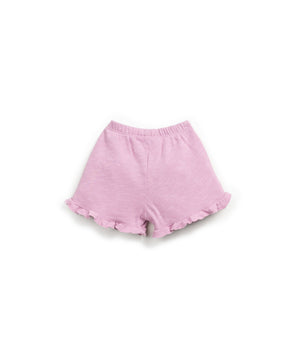 PLAY UP / Fleece Shorts with frill
