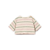 Striped jersey sweater