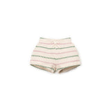 Striped jersey shorts